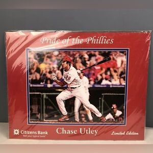 Chase Utley Pride of the Phillies 2005 Limited Edition Stadium Print-NEW